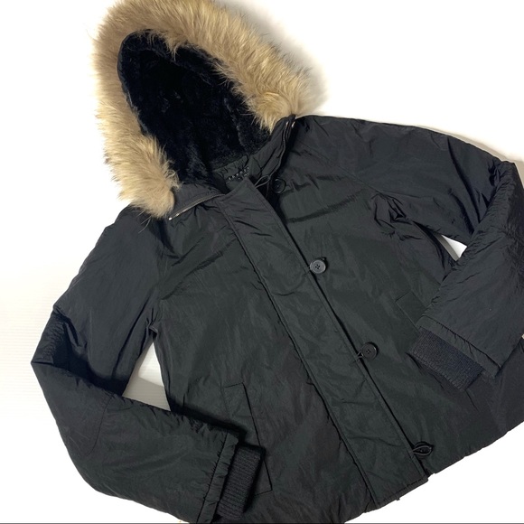 Theory Jackets & Blazers - Theory Down Puffer jacket with fur trimmed hood